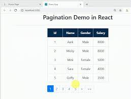pagination in reactjs using web api and sql