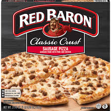 red baron pizza clic crust sausage