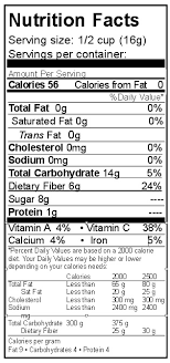Nutrition Facts For 6 Blackberries