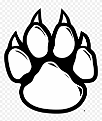 panther clipart cat claw paw print