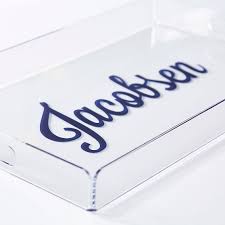 printed personalized acrylic tray
