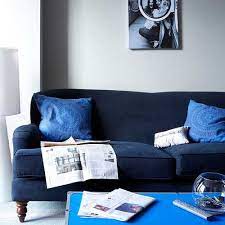 Livingetc 1920s Home Decor Blue Sofa