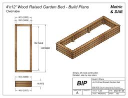 4 X12 Wood Raised Garden Bed Plans Pdf