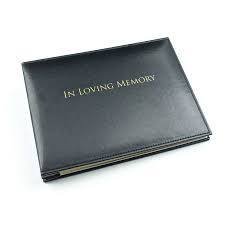 Reading the names and notes your loved ones left will be a great source of comfort for you and your family; El59il Esposti In Loving Memory Book Loose Leaf Condolence Book Funeral Guest Book Black 10 5 X 7 6 X 1 2inches Executive Retail Ltd