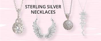 whole sterling silver necklaces for