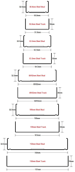 Light Gauge Metal Stud Size Chart Bedowntowndaytona Com