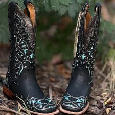 Bota Feminina Pit Stop Preto Com Detalhe Azul 236405-CF (40)