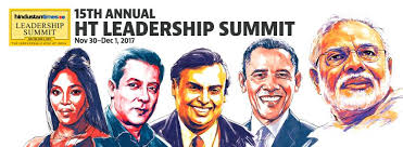 Image result for barack obama at HT Leadership Summit New Delhi