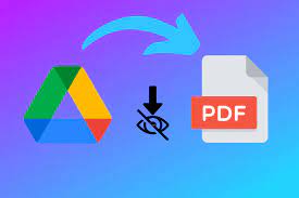 only pdf file google drive