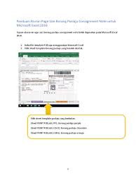 Pos malaysia is asking customers for their patience due to 'unexpected delays'. Panduan Aturan Page Size Borang Poslaju Consignment Note Untuk Microsoft Excel 2016