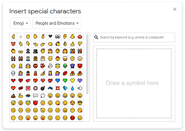 how to insert emoji in word google