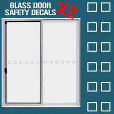 Safety Glass Door Stickers Decals