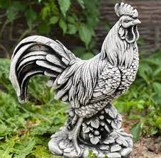 Country Rooster Statue Farmhouse