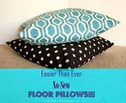 how to make diy floor pillows no sew