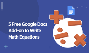 Google Docs Add Ons To Write Math Equations