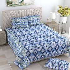 Print Pure Cotton King Size Bed Sheet
