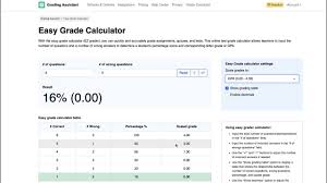 easy grade calculator for teachers ez