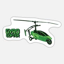 This wikipedia article explains shortly the difference between autogyro and helicopter: Gyrocopter Gyrokopter Tragschrauber Geschenk 1150 Sticker Spreadshirt