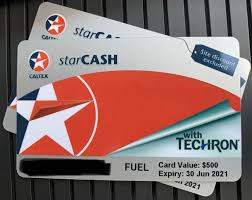 caltex starcash fuel card at 30