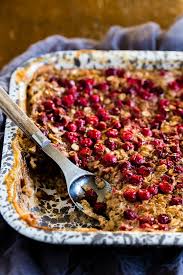 Baked Cranberry Oatmeal - a great holiday make ahead breakfast!