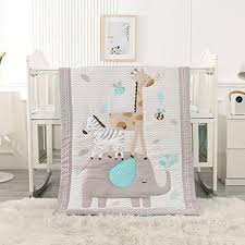 Wowelife Crib Bedding Set Gray Premium