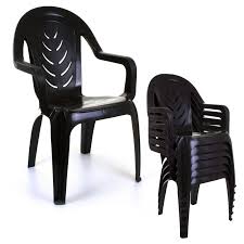 plastic chair set of 6 garden outdoor