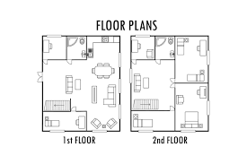 house first and second floor plans by