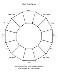 Blank Color Wheel Chart Templates At Allbusinesstemplates