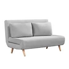 millie wood 3 seater sofabed light