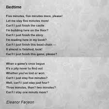 bedtime bedtime poem by eleanor farjeon