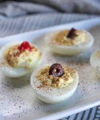 easy no mayo deviled eggs with only 4