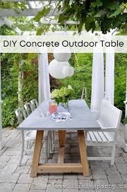 Diy Concrete Outdoor Table Life Is A
