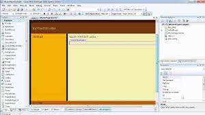 asp net master page layout with css