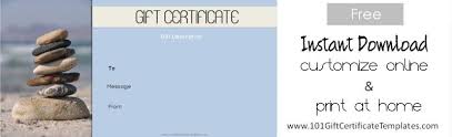 Free Gift Certificate Template Massage Flocker Info