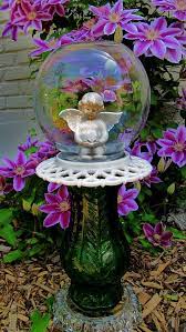 Yard Art Garden Totem Angel In A Bubble