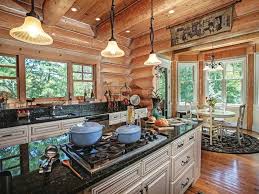 log home kitchens north american log