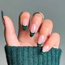 50 latest dark green nail designs to
