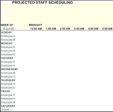 Employee Schedule Weekly Agenda Template Excel Study Planner
