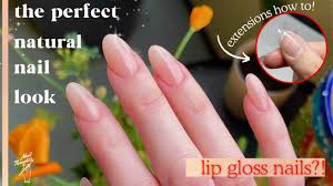 natural lip gloss nails