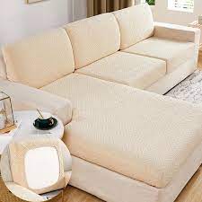 Jacquard Sofa Seat Covers Stretch
