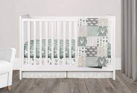 Gender Neutral Sage Green Crib Bedding