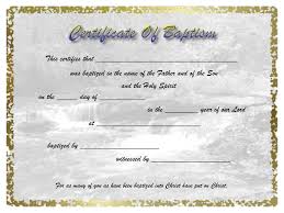 Free Baptism Certificate Template Word Resume Examples Drabble Info