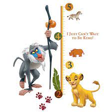 Lion King Growth Chart Wall Decal