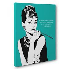 Audrey Hepburn Es Canvas Wall Art