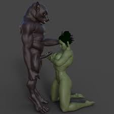 3D file She_Hulk and the werewolf 🐺・Template to download and 3D print・Cults