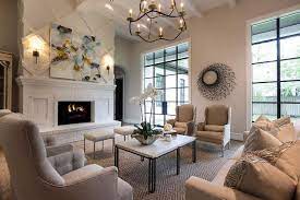 White Brick Fireplace And Hearth