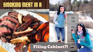 how to smoke meat in a filing cabinet