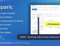 This html5 template is suitable for educational. Sparic Bootstrap Responsive Modern Flat Admin Panel Dashboard Html Template Download