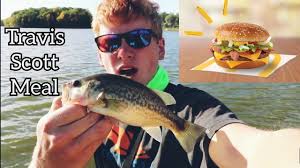 My partner said it's gon' be tougher for you. Travis Scott Meal Bass Fishing Fish Eat Mcdonalds Youtube
