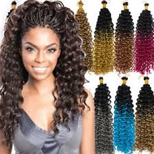 Home » hair styles » wavy hairstyles. 100 Natural Water Wave Ombre Crochet Braids Wavy Braiding Hair Bulk Extensions Ebay